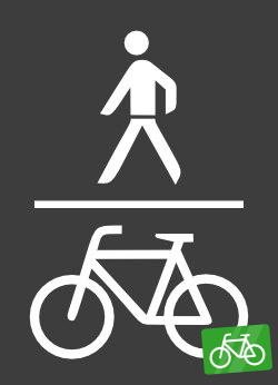 Gemeinsamer Geh-/Radweg ohne Benutzungspflicht